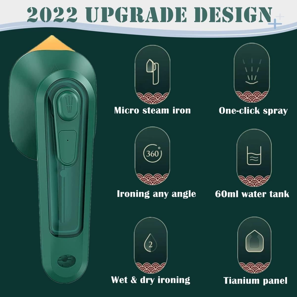 Mini Portable Travel Steamer & Iron (Dry/Wet Use)