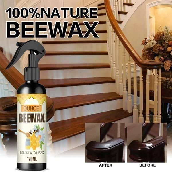 Natural Wood Polish & Cleaner Spray (Pack of 2)