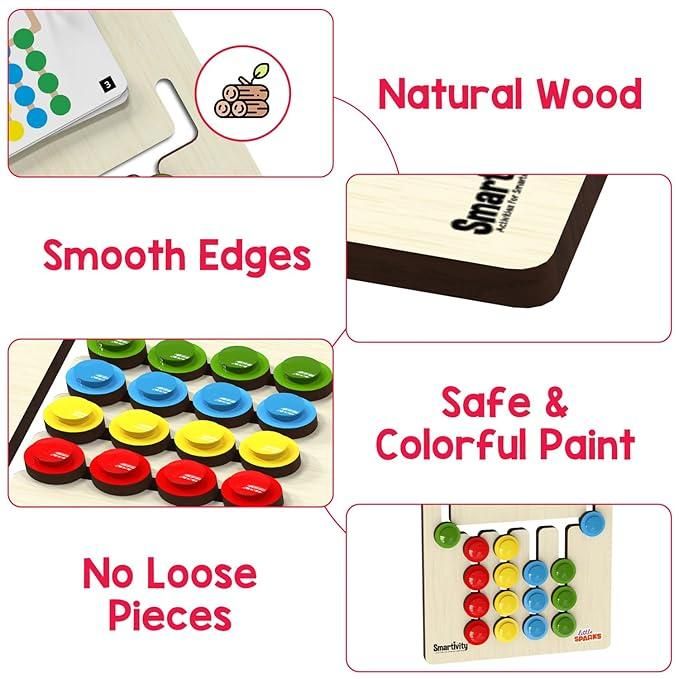 Slide Puzzle Game Color & Pattern Matching for Kids
