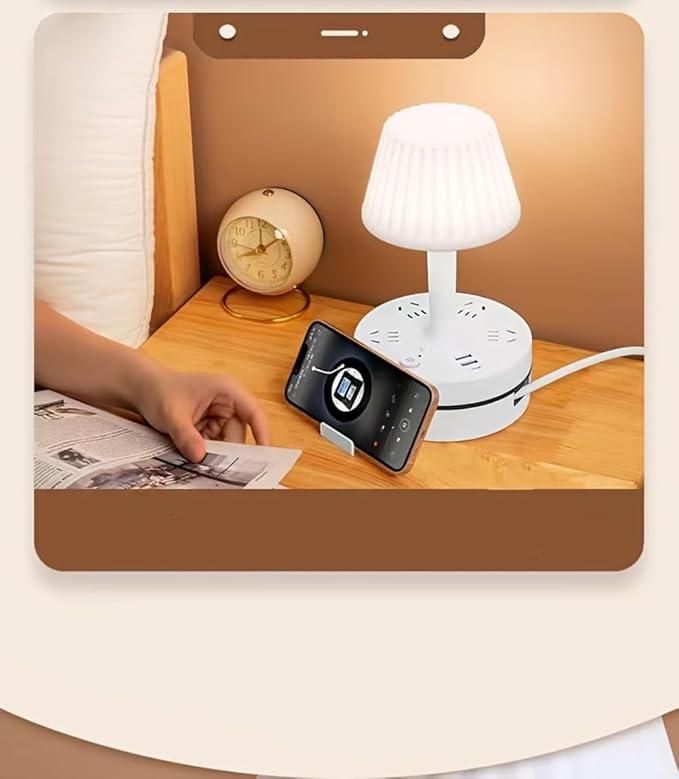 3-in-1 LED Table Lamp with Dimmable Light