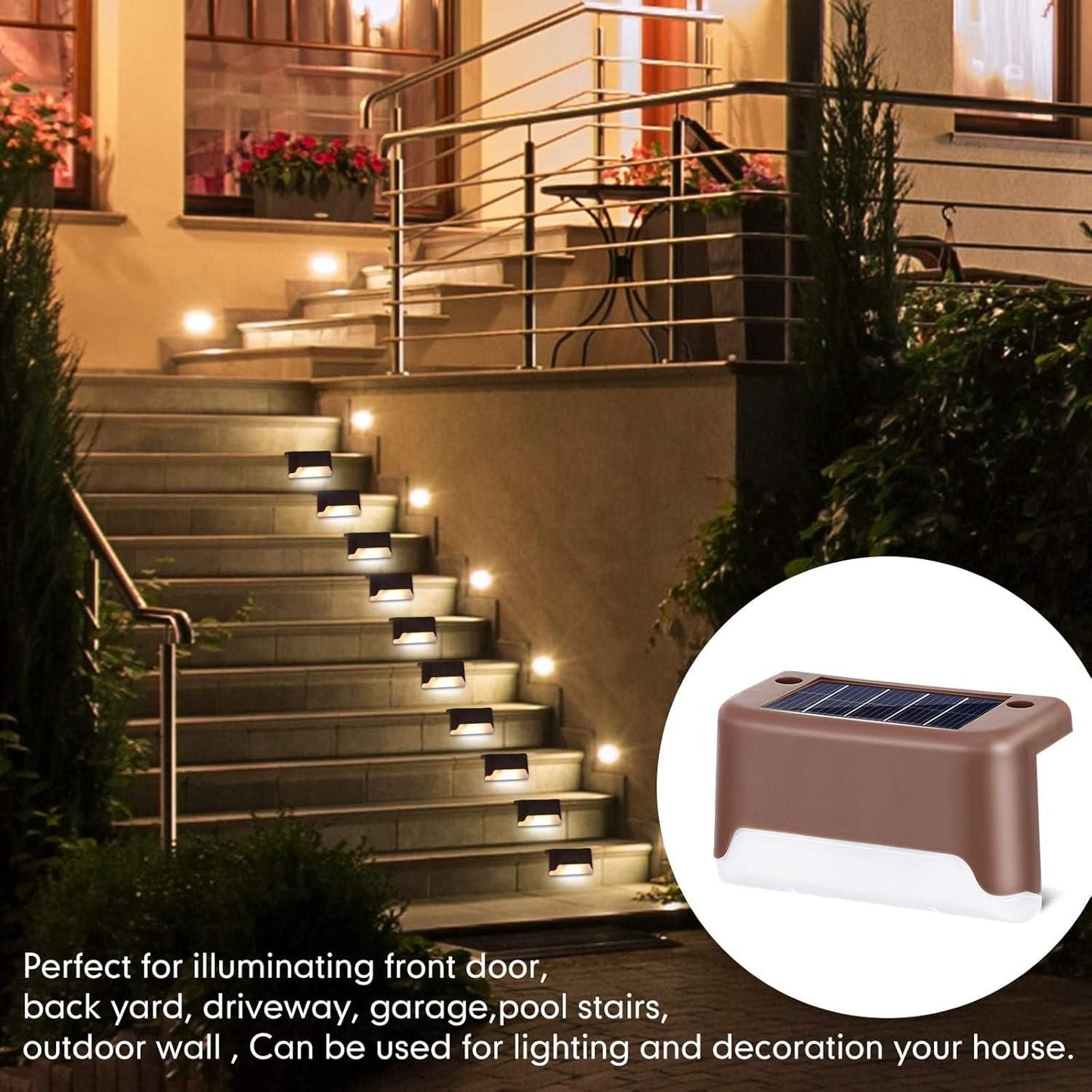 Solar LED Deck Lights for Decorating