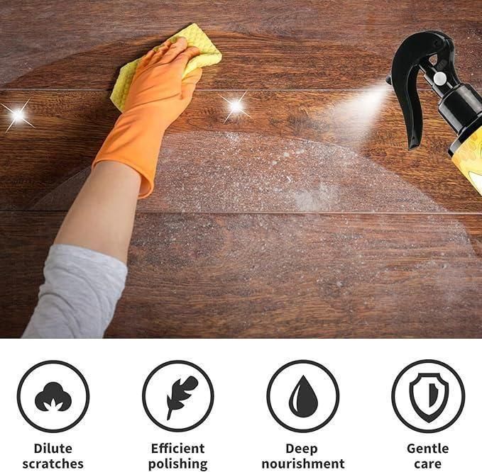 Natural Wood Polish & Cleaner Spray (Pack of 2)