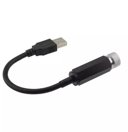 USB Star Projection Lamp for Car & Room (Red)