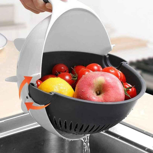 7-in-1 Magic Rotary Vegetable Cutter with Basket