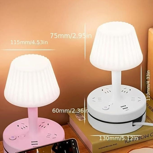 3-in-1 LED Table Lamp with Dimmable Light